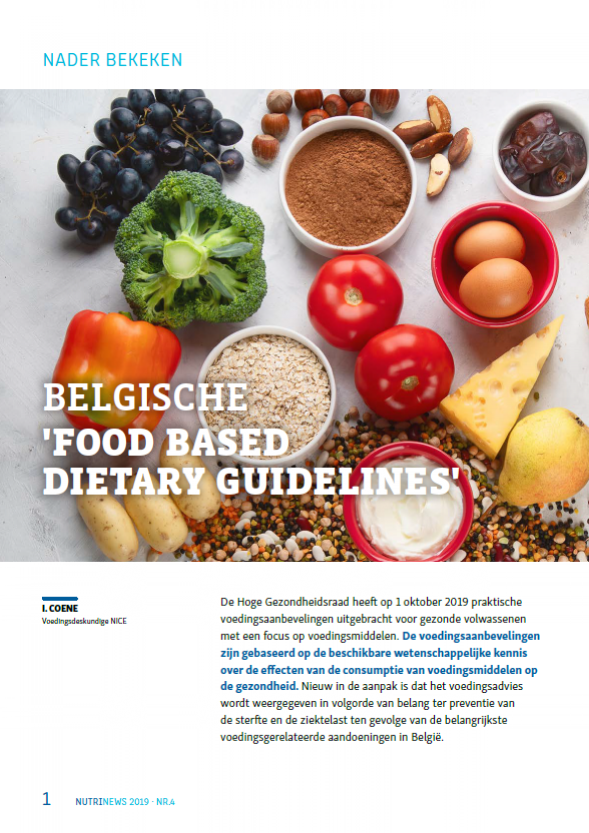 Belgische 'Food based dietary guidelines'