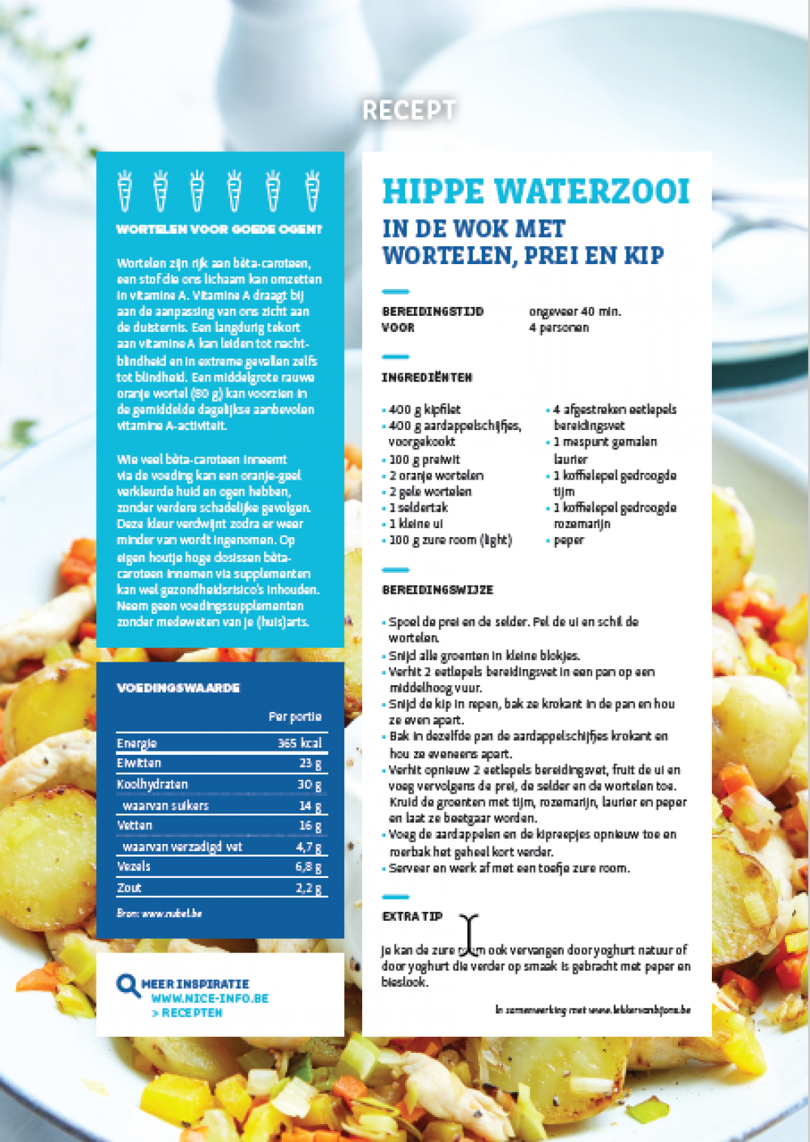 RECEPTFICHE - Hippe waterzooi in de wok 